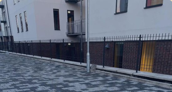 Kerbing and paving work by JAS2